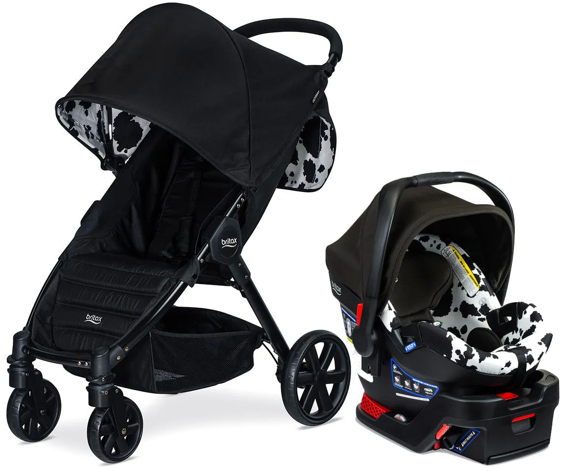 Britax Pathway Stroller   B-Safe Gen2 FlexFit Travel System Bundle - Cowmooflage / Cowmooflage 2.0