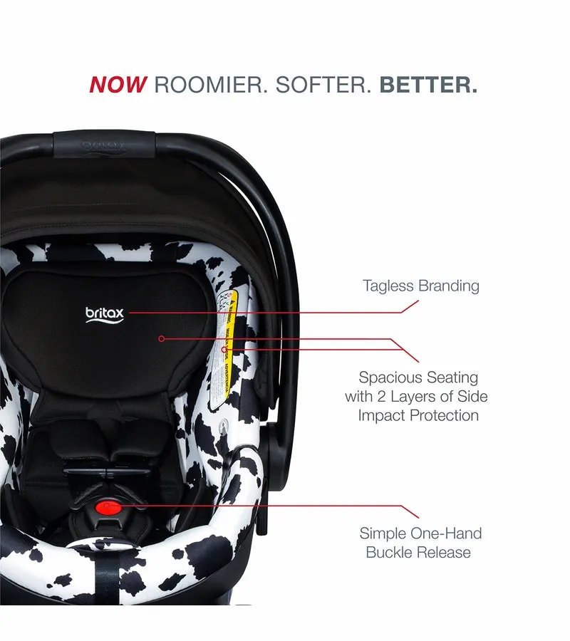 Britax Pathway Stroller   B-Safe Gen2 FlexFit Travel System Bundle - Cowmooflage / Cowmooflage 2.0