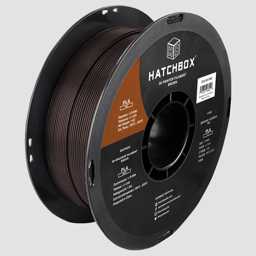BROWN PLA PRO  FILAMENT - 1.75MM, 1KG SPOOL