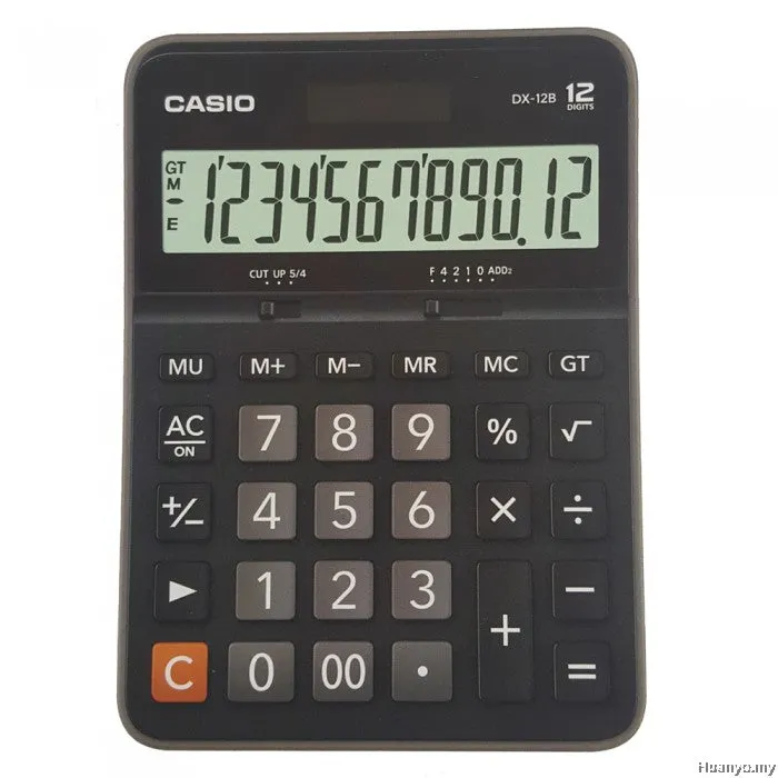 Casio DX-12B 12-Digit Calculator (Black)