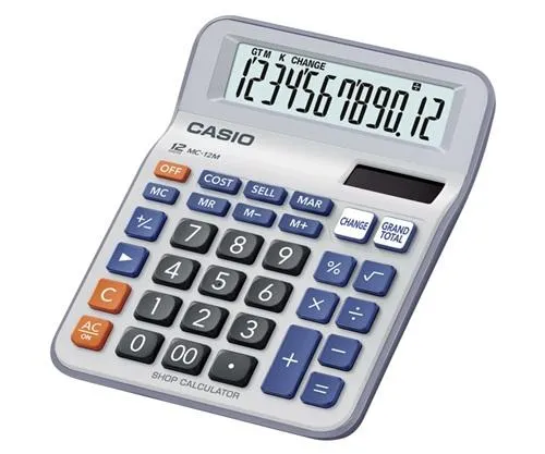 Casio MC-12M Mini Desk Type Calculator