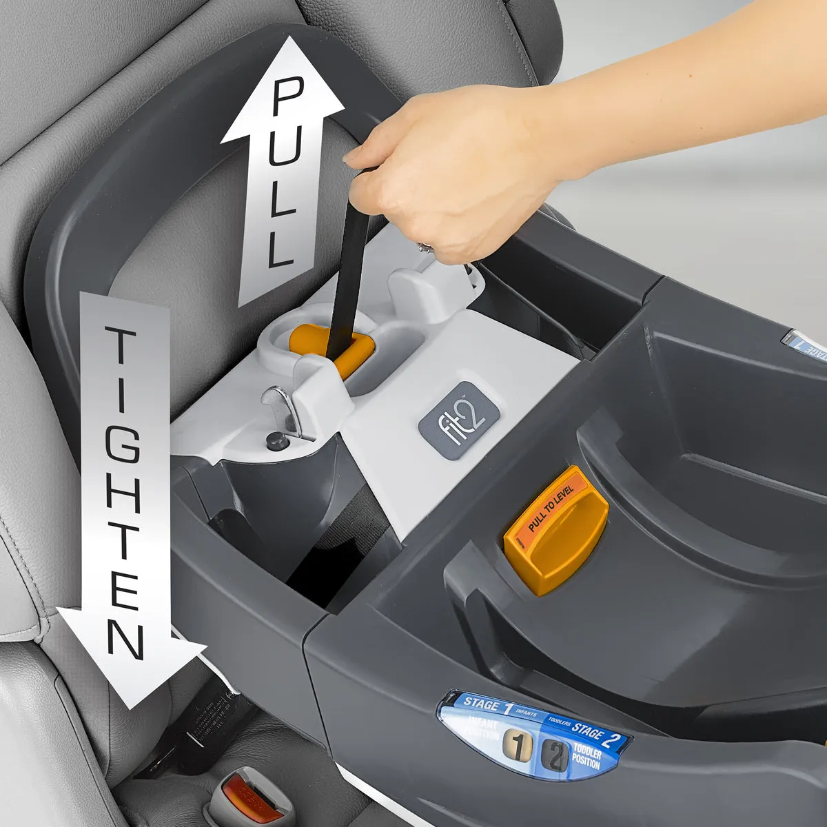 Chicco Fit2 Rear-Facing Infant & Toddler Car Seat with Anti-Rebound Bar - Tullio