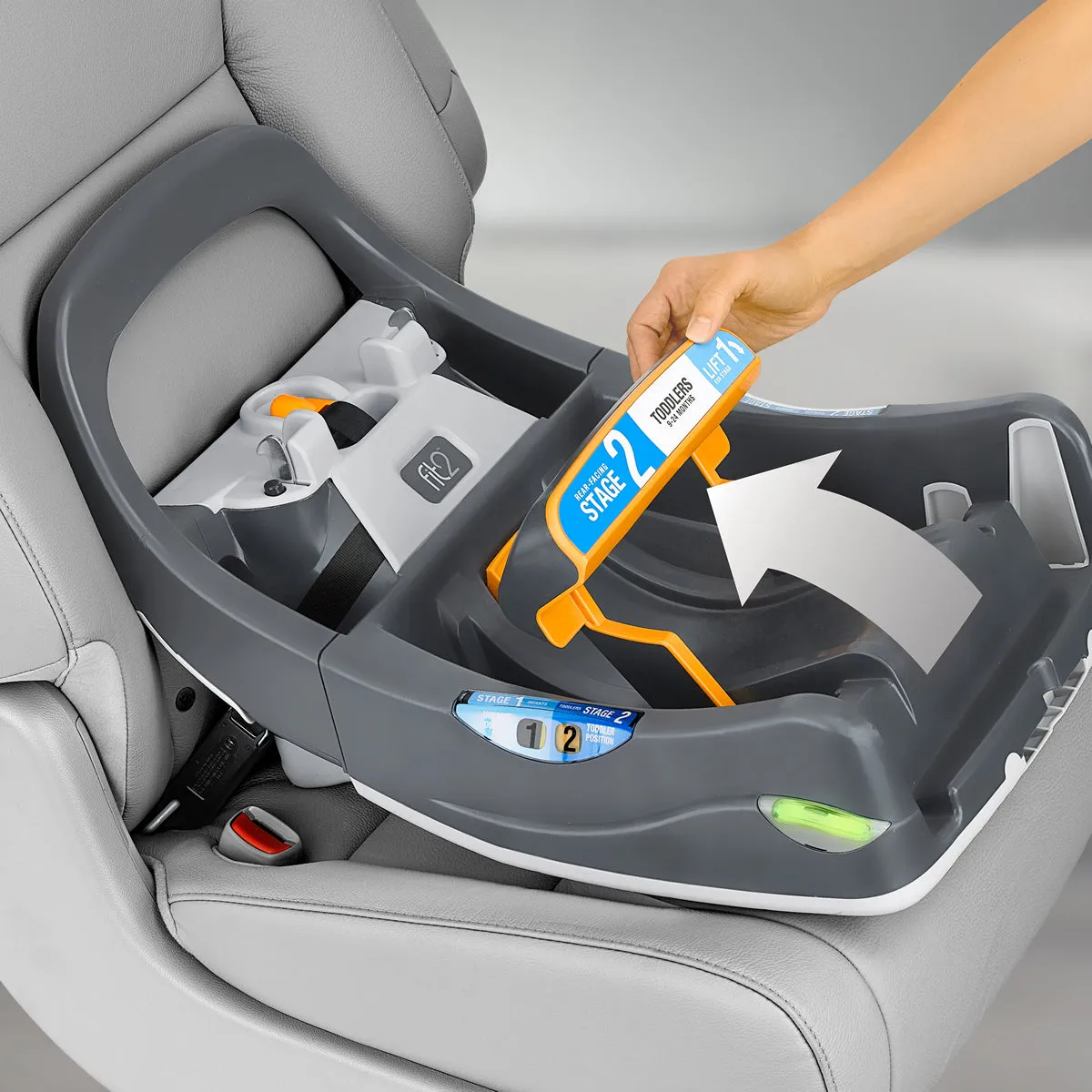 Chicco Fit2 Rear-Facing Infant & Toddler Car Seat with Anti-Rebound Bar - Tullio