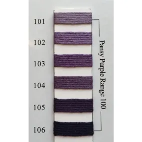Colors 101 - 106 Pansy Purple Range