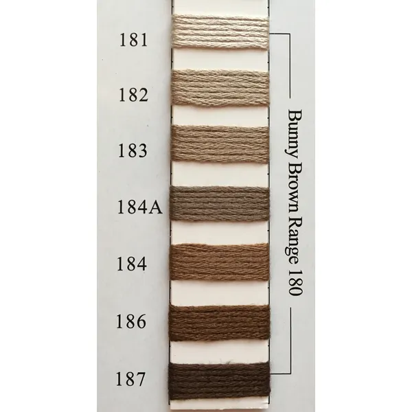 Colors 181 - 187 Bunny Brown Range
