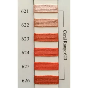 Colors 621 - 626 Coral Range