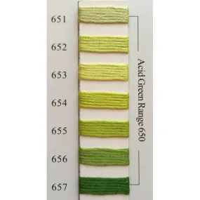 Colors 651 - 657 Acid Green Range
