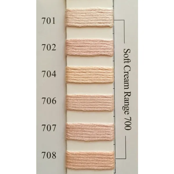 Colors 701 - 708 Soft Cream Range