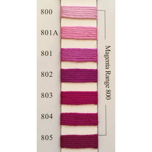 Colors 800 - 805 Magenta Range