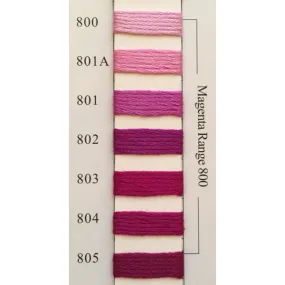 Colors 800 - 805 Magenta Range