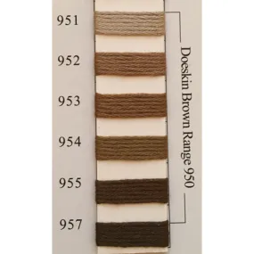 Colors 951 - 957 Doeskin Brown Range