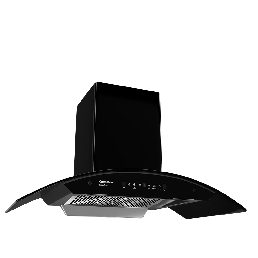Crompton SensoSmart Curved 90cm Filterless Chimney
