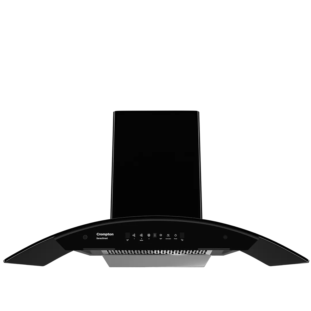 Crompton SensoSmart Curved 90cm Filterless Chimney