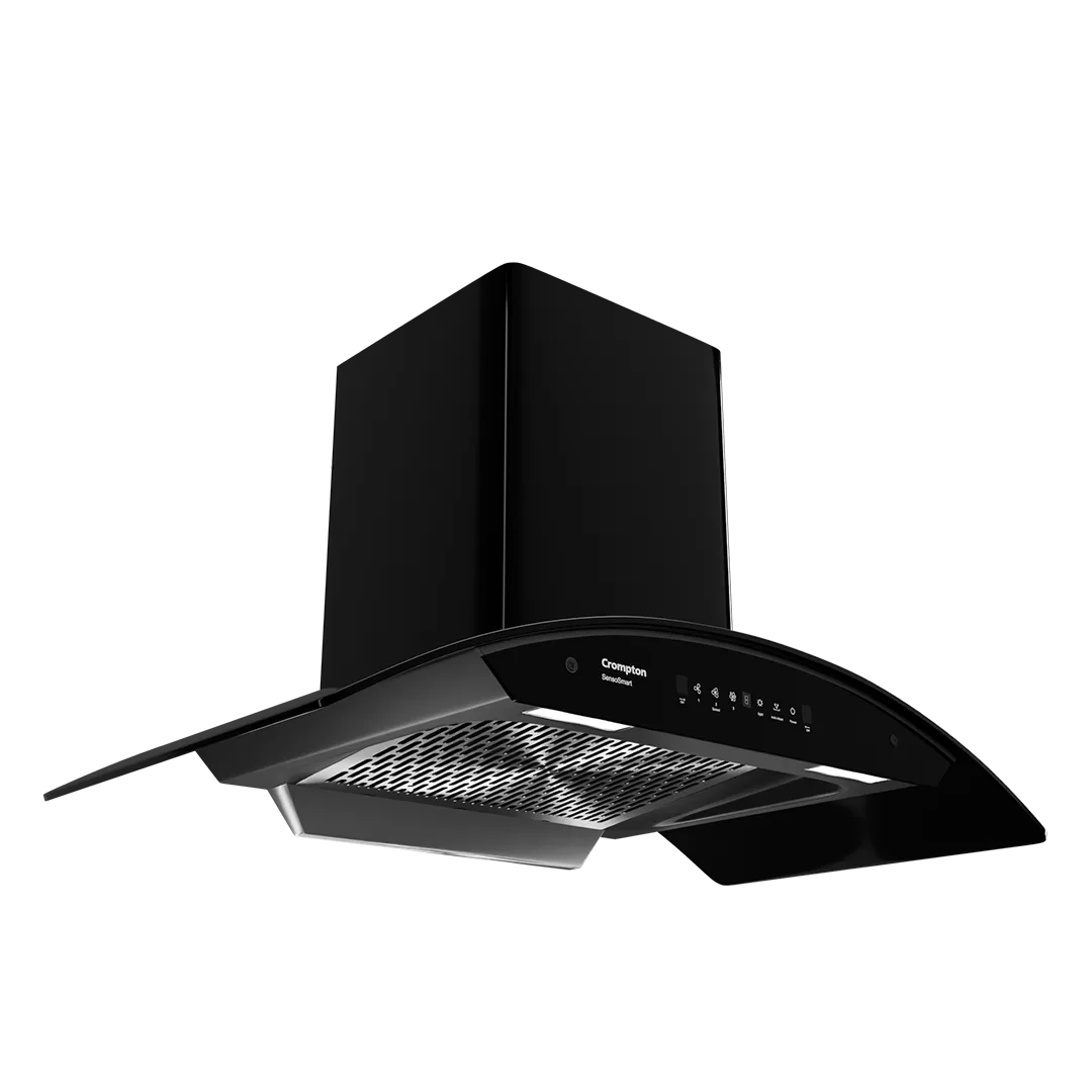 Crompton SensoSmart Curved 90cm Filterless Chimney