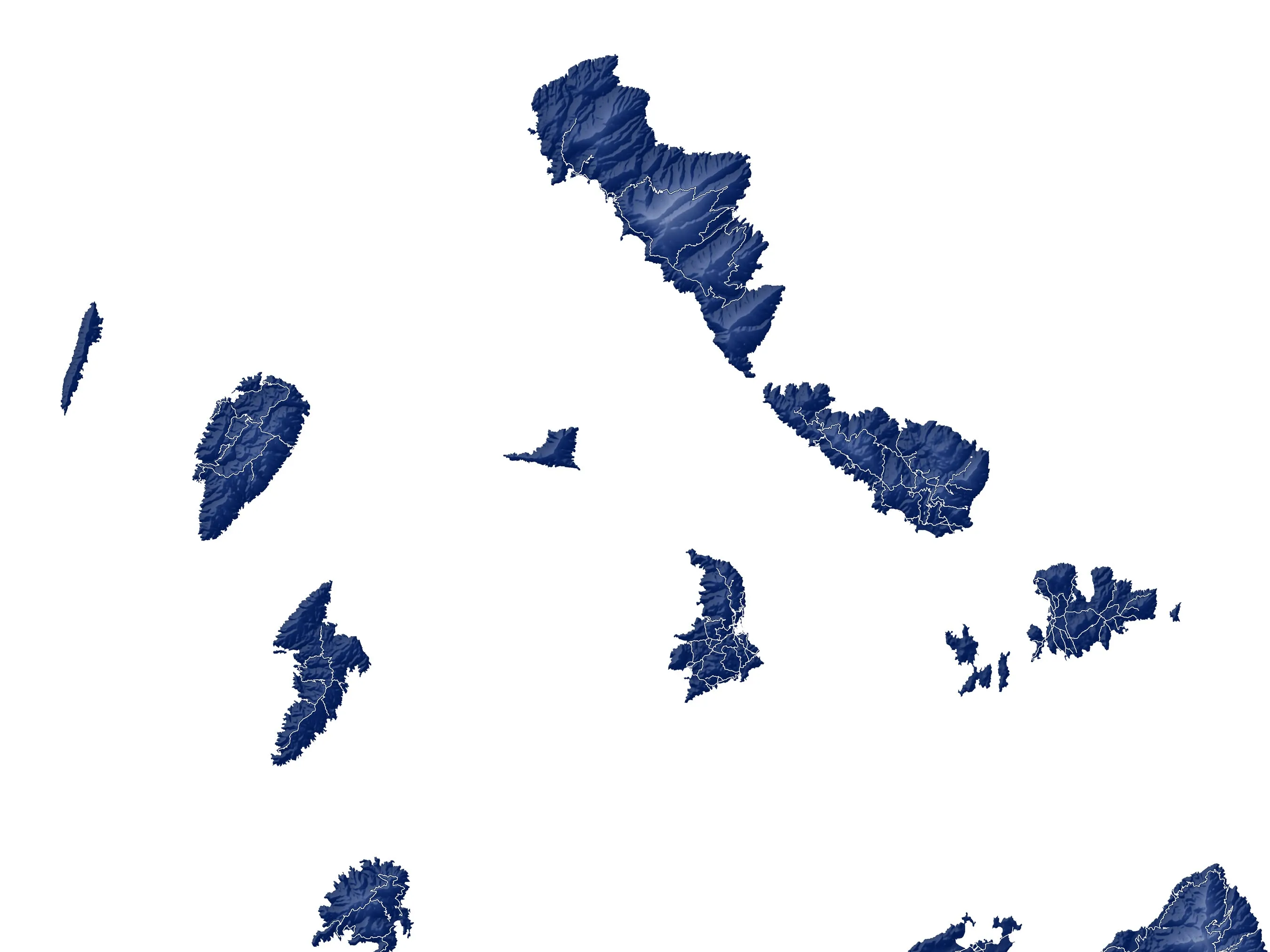 Cyclades Islands Greece Map Wall Art Print Poster, Greek Islands Santorini Thira Mykonos Naxos Paros