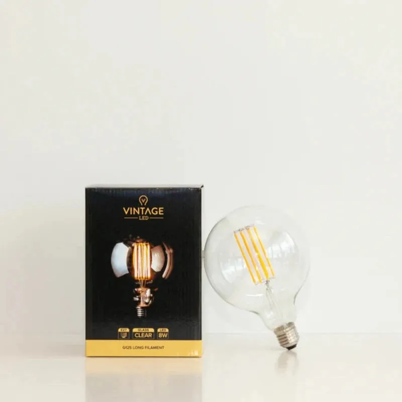 Dimmable E27 LED | G125 | 8W | 2200K