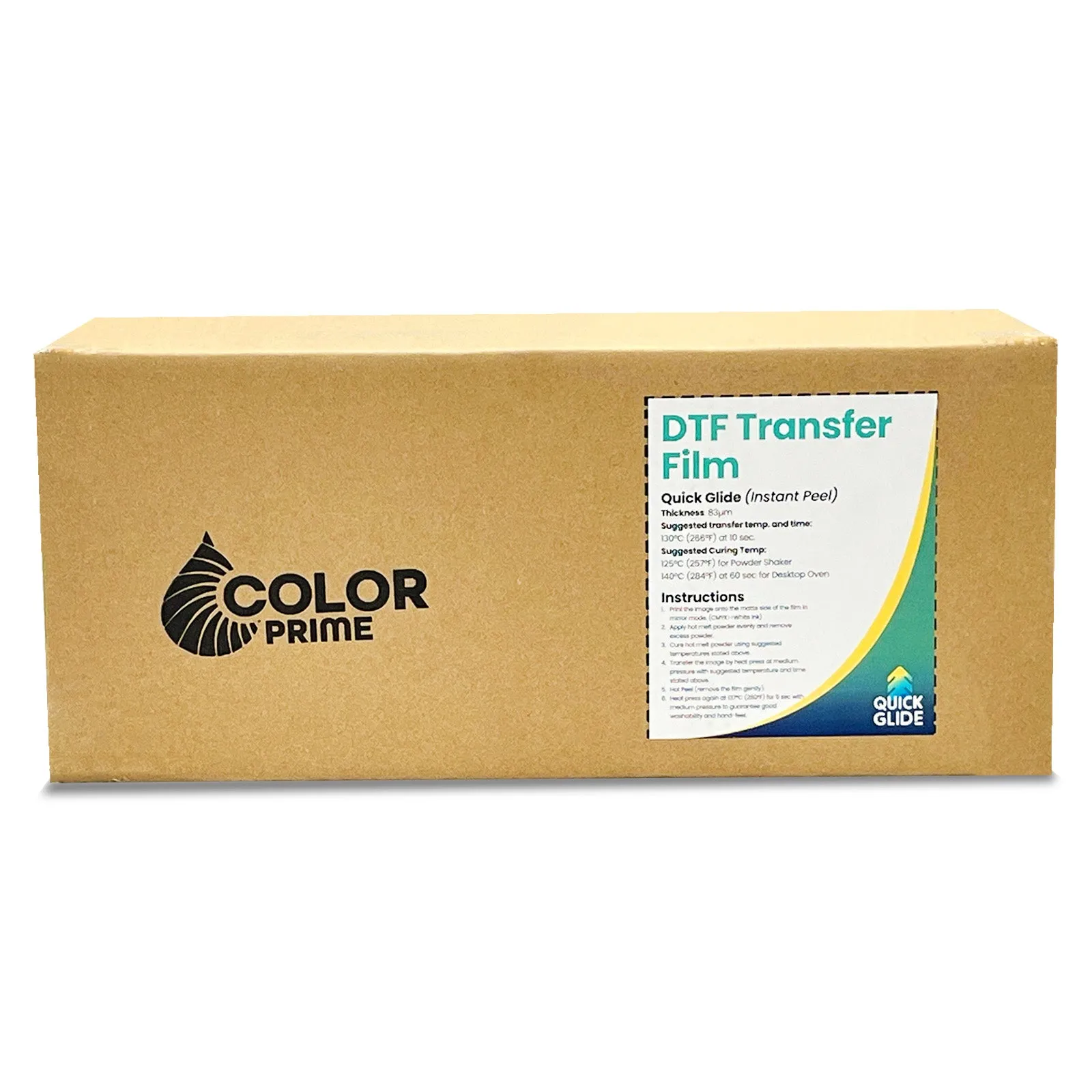 DTF Station Color Prime Quick Glide DTF Film Rolls