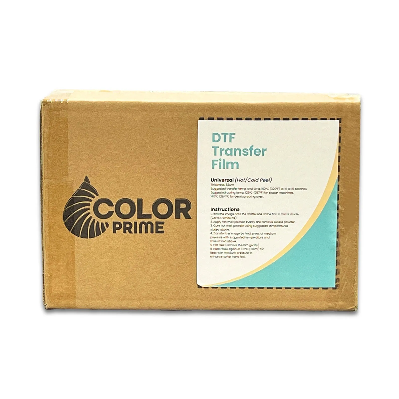 DTF Station Color Prime Universal Peel DTF Film Rolls
