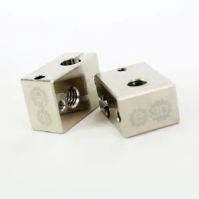 E3D V6 Nickel Plated Copper Heater Block (Single)