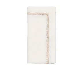 Filament Napkin in White & Multi Set of 4 by Kim Seybert