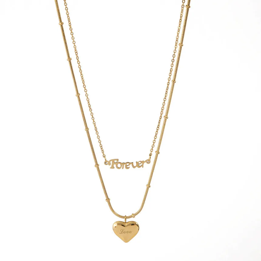 Forever Love Double Layer Necklace