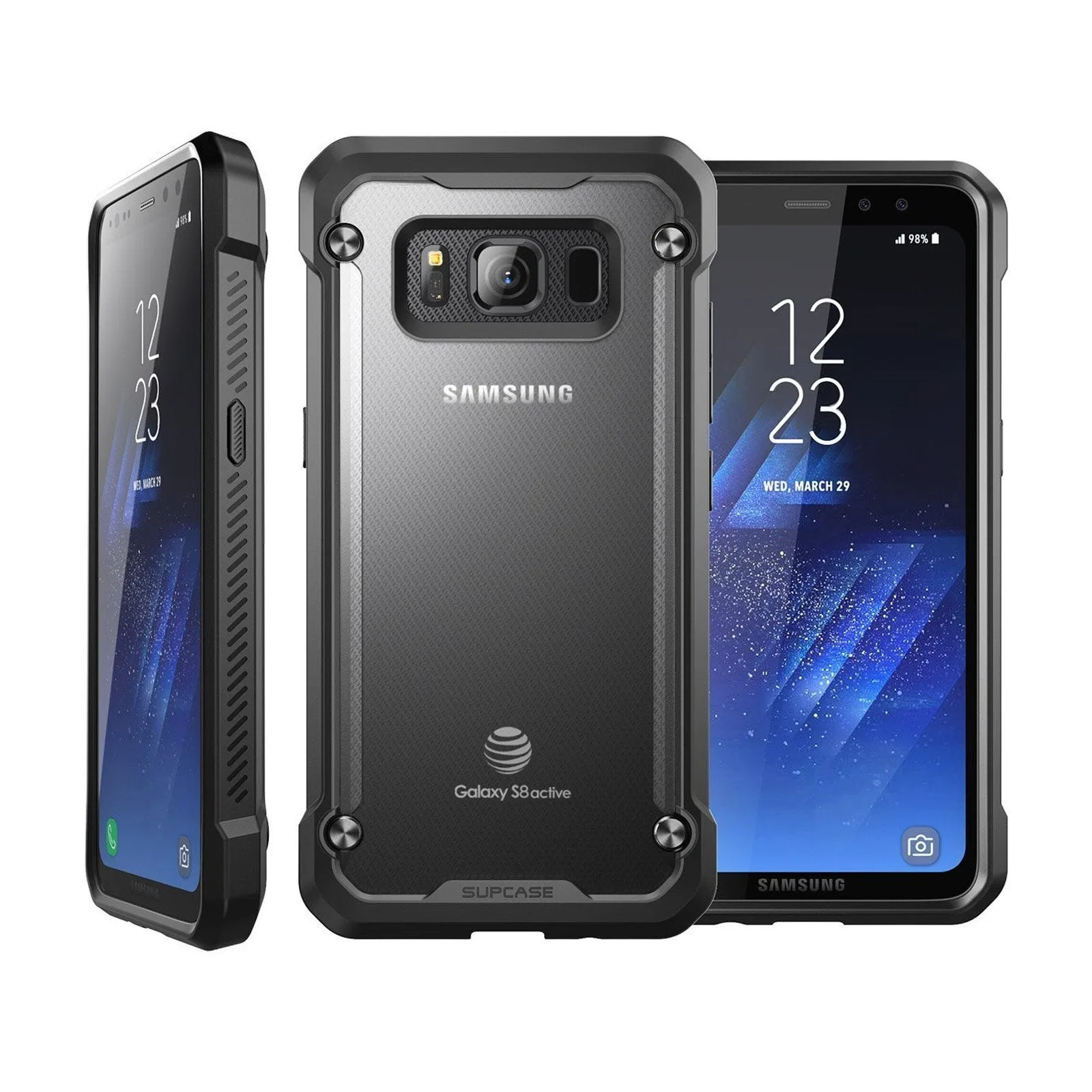 Galaxy S8 Active Unicorn Beetle Hybrid Protective Bumper Case-Frost