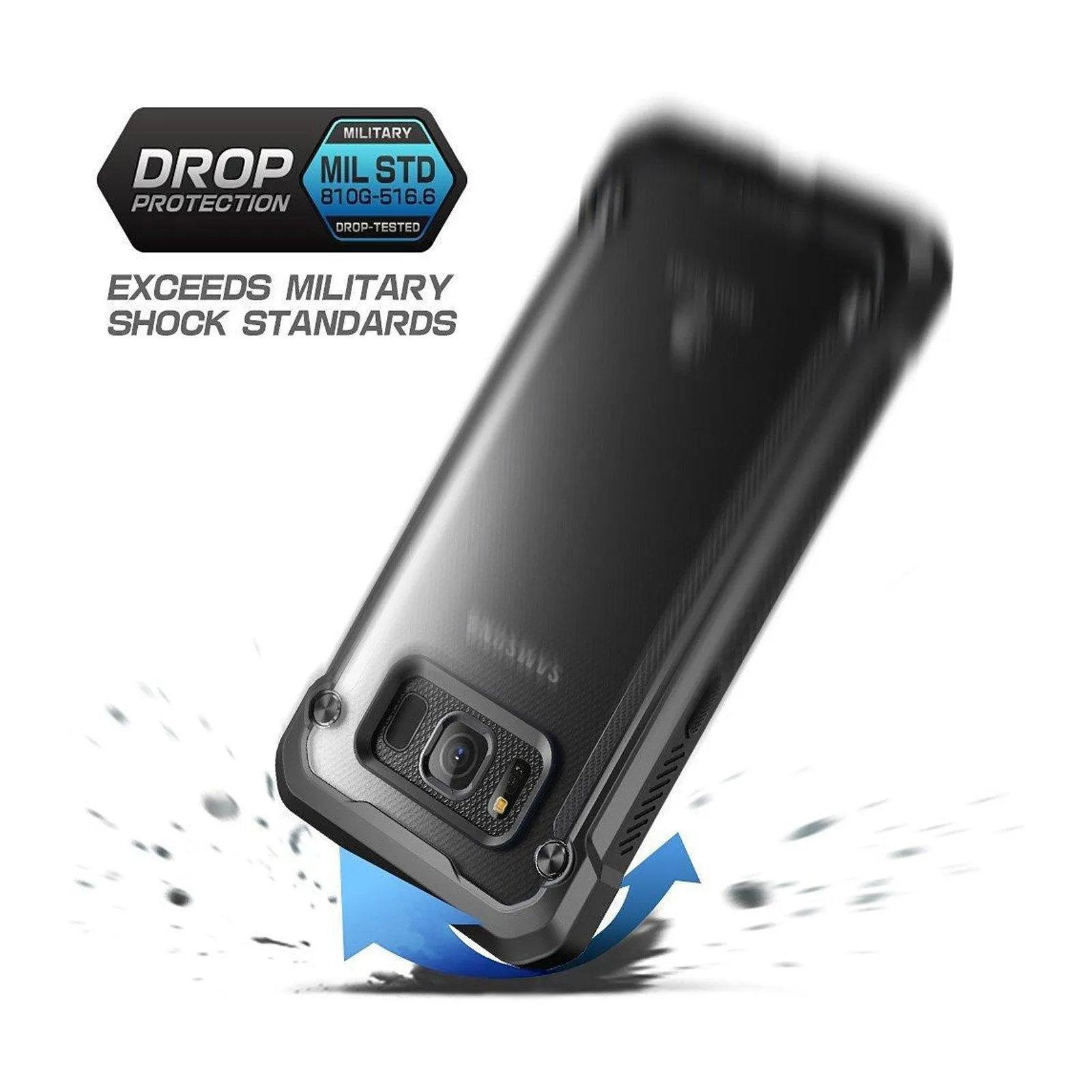 Galaxy S8 Active Unicorn Beetle Hybrid Protective Bumper Case-Frost