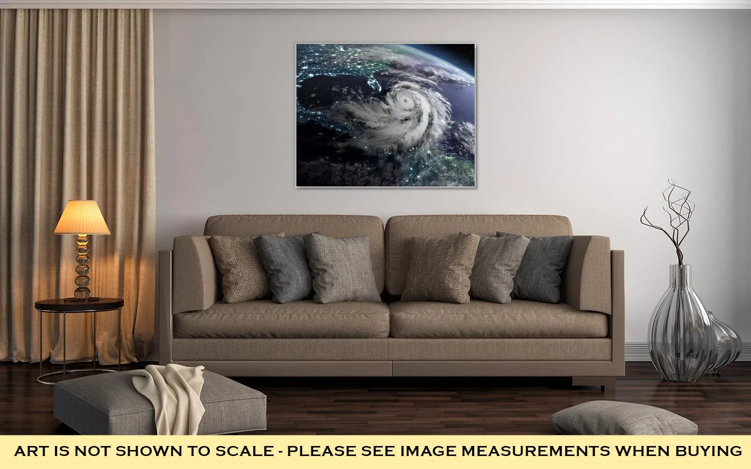 Gallery Wrapped Canvas, Hurricane Matthew Approaching Florida