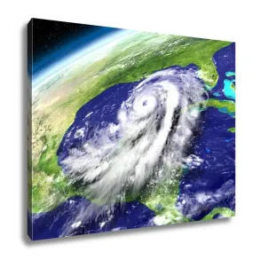 Gallery Wrapped Canvas, Orbit View Of Hurricane Matthew