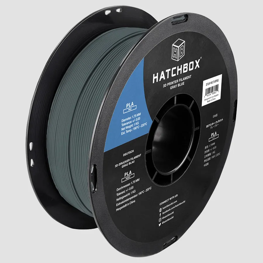 GRAY BLUE PLA PRO  FILAMENT - 1.75MM, 1KG SPOOL