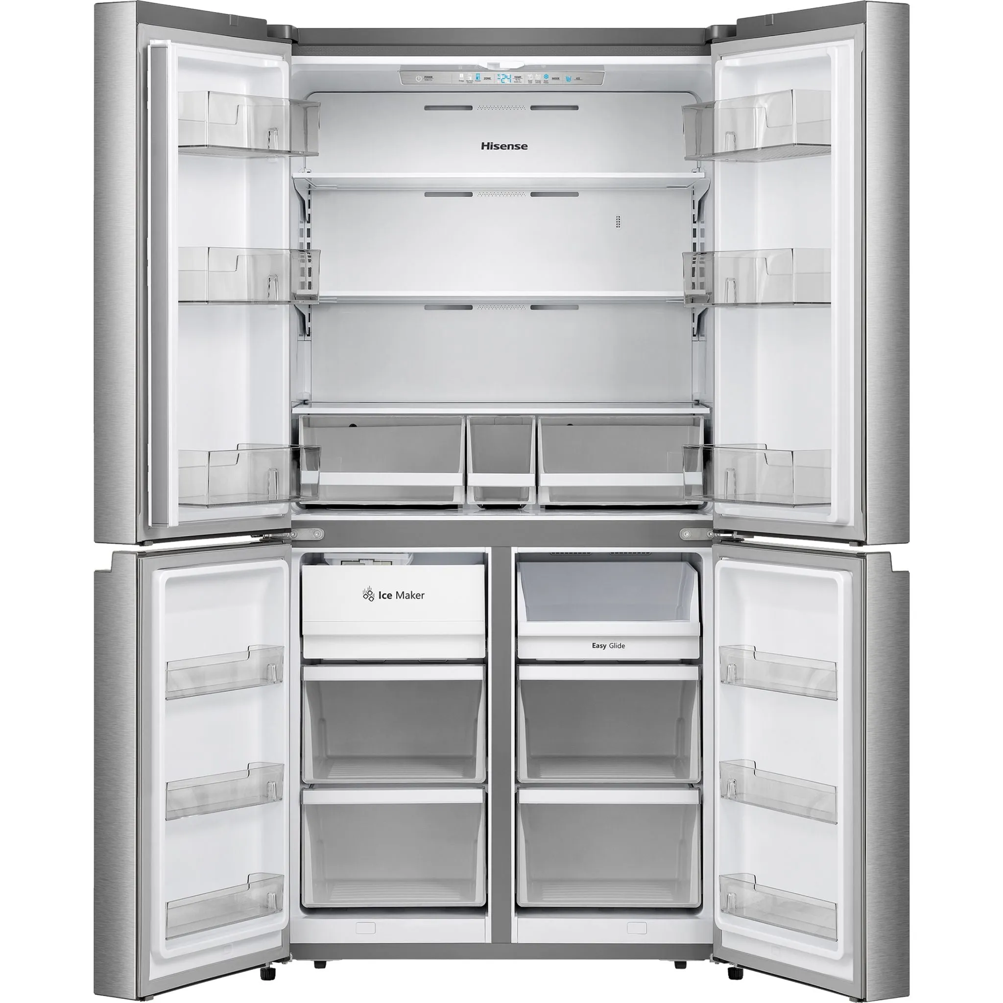 Hisense 4 Door Fridge (RQ22N6ASD) - Stainless Steel