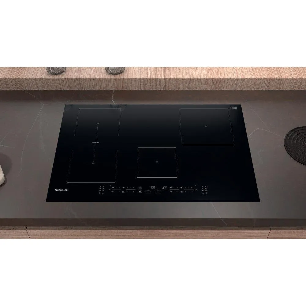 Hotpoint 77CM 4 Zone Electric Induction Hob - Black | TB3977BBF