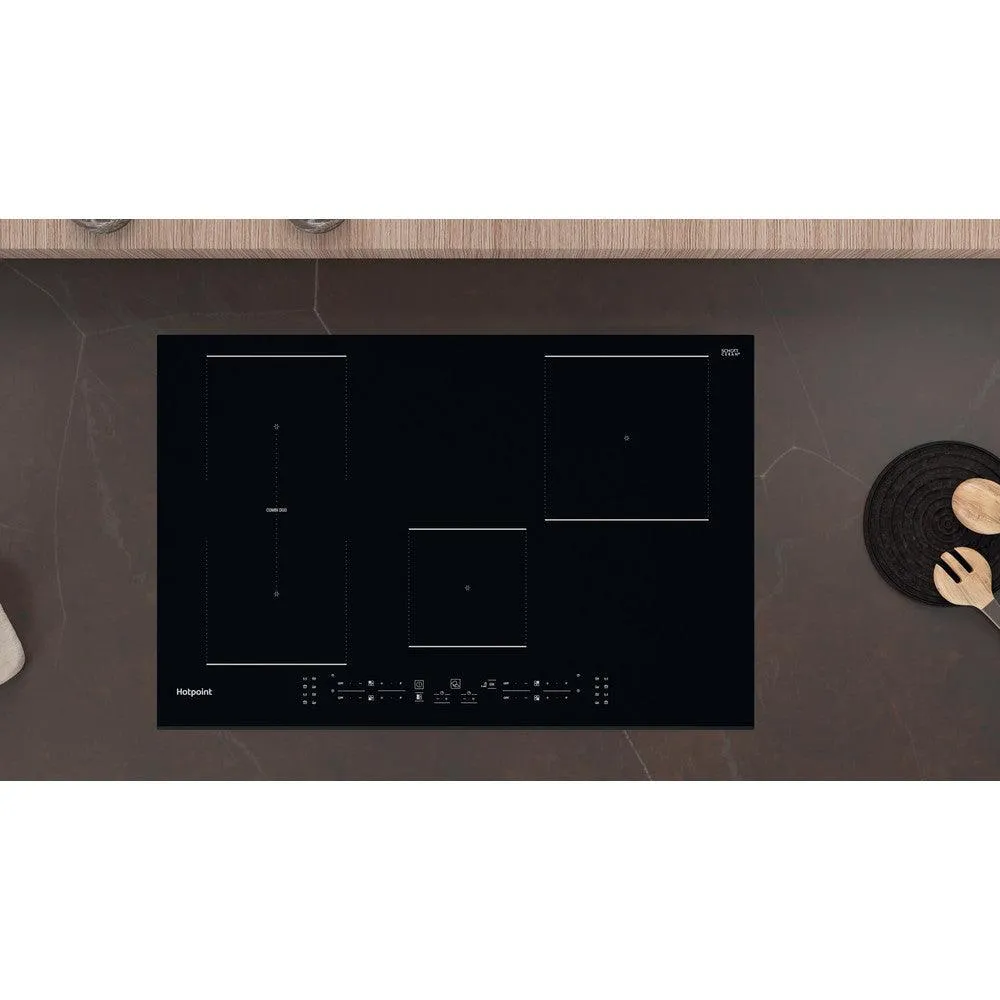 Hotpoint 77CM 4 Zone Electric Induction Hob - Black | TB3977BBF