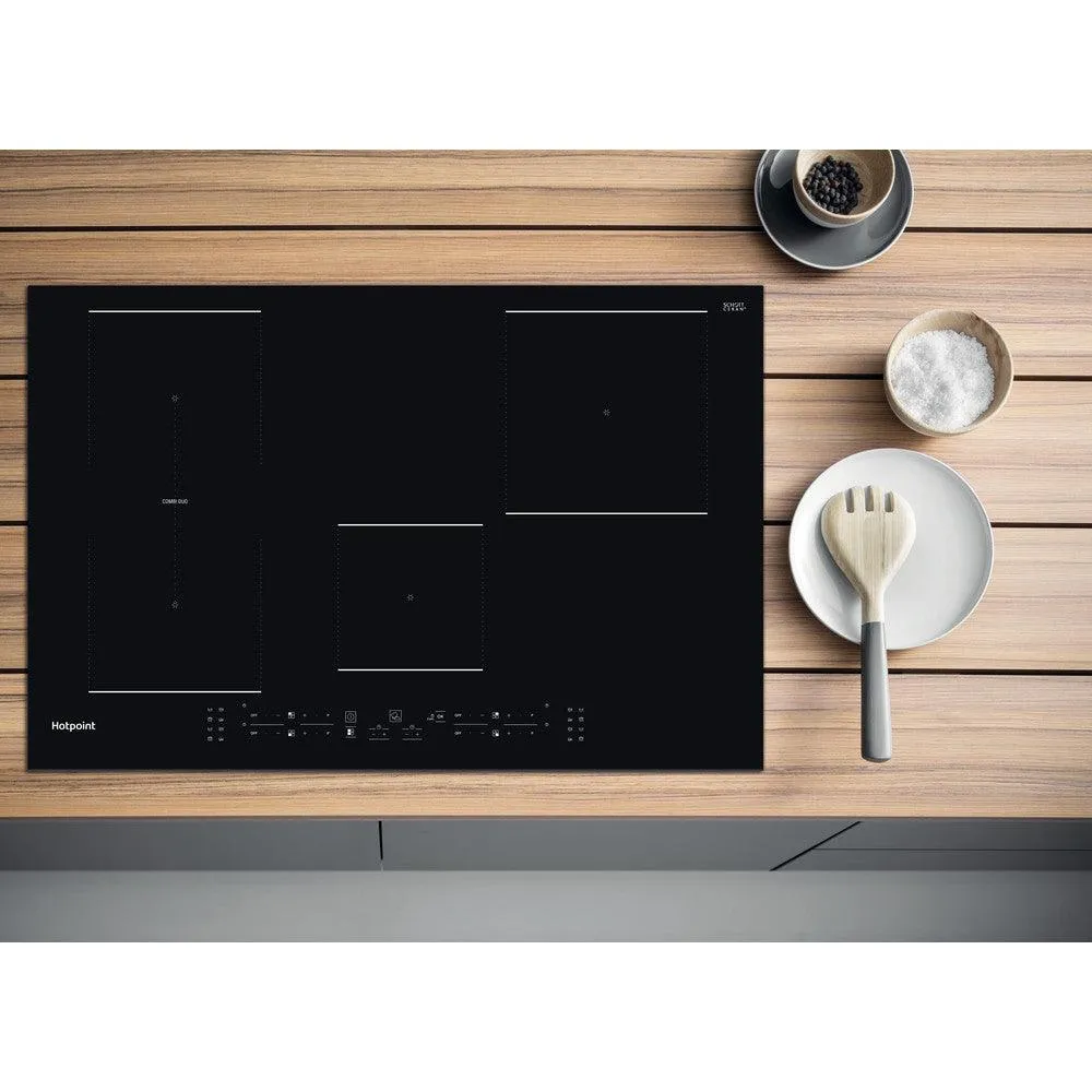 Hotpoint 77CM 4 Zone Electric Induction Hob - Black | TB3977BBF