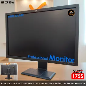 HP ZR30W 30" 2560x1600 Professional Monitor (Used Very Clean)