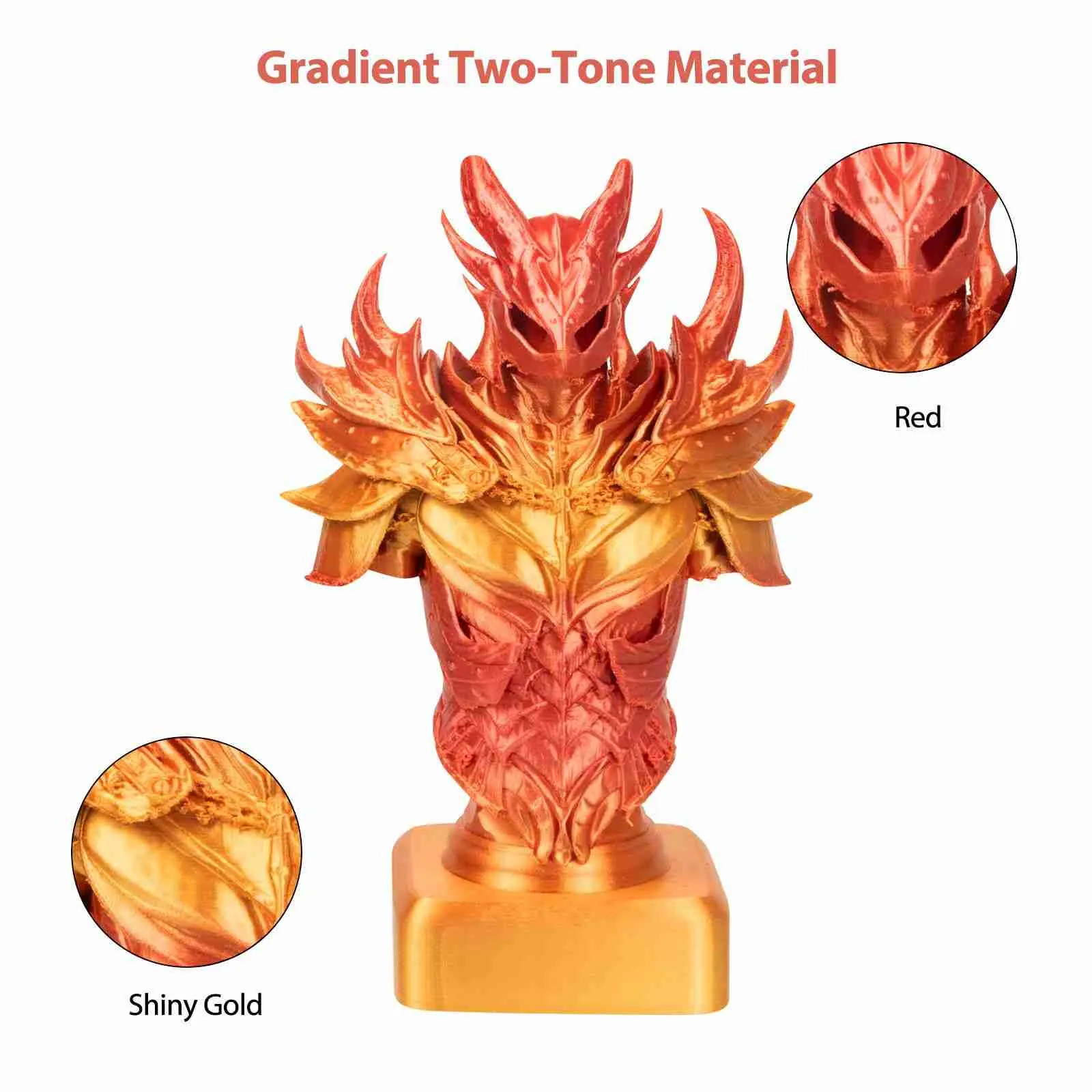 iSANMATE PLA Silk Gradient - Red   Gold
