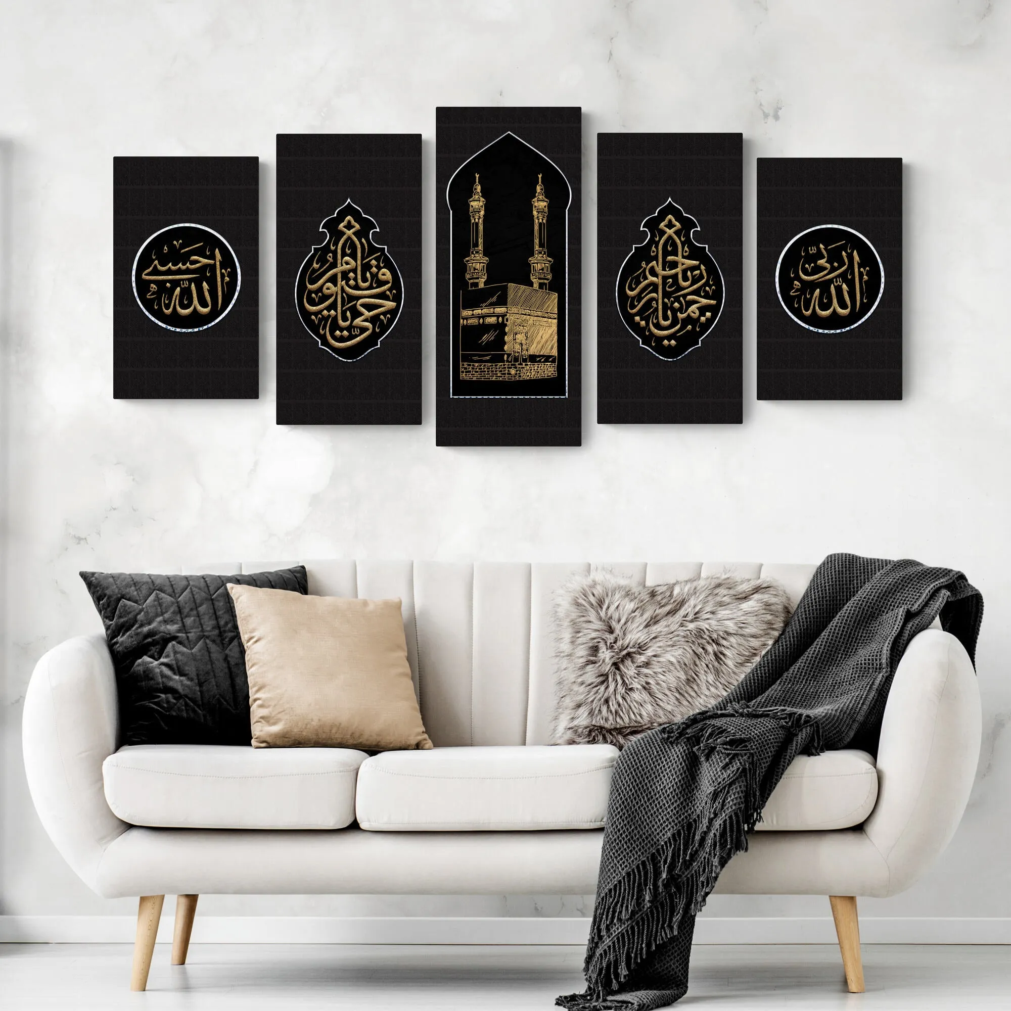 ISLAMIC HOME DECOR-Kiswah of the Kaaba-Makkah-Hajj Artwork-Giclée Fine Art Print