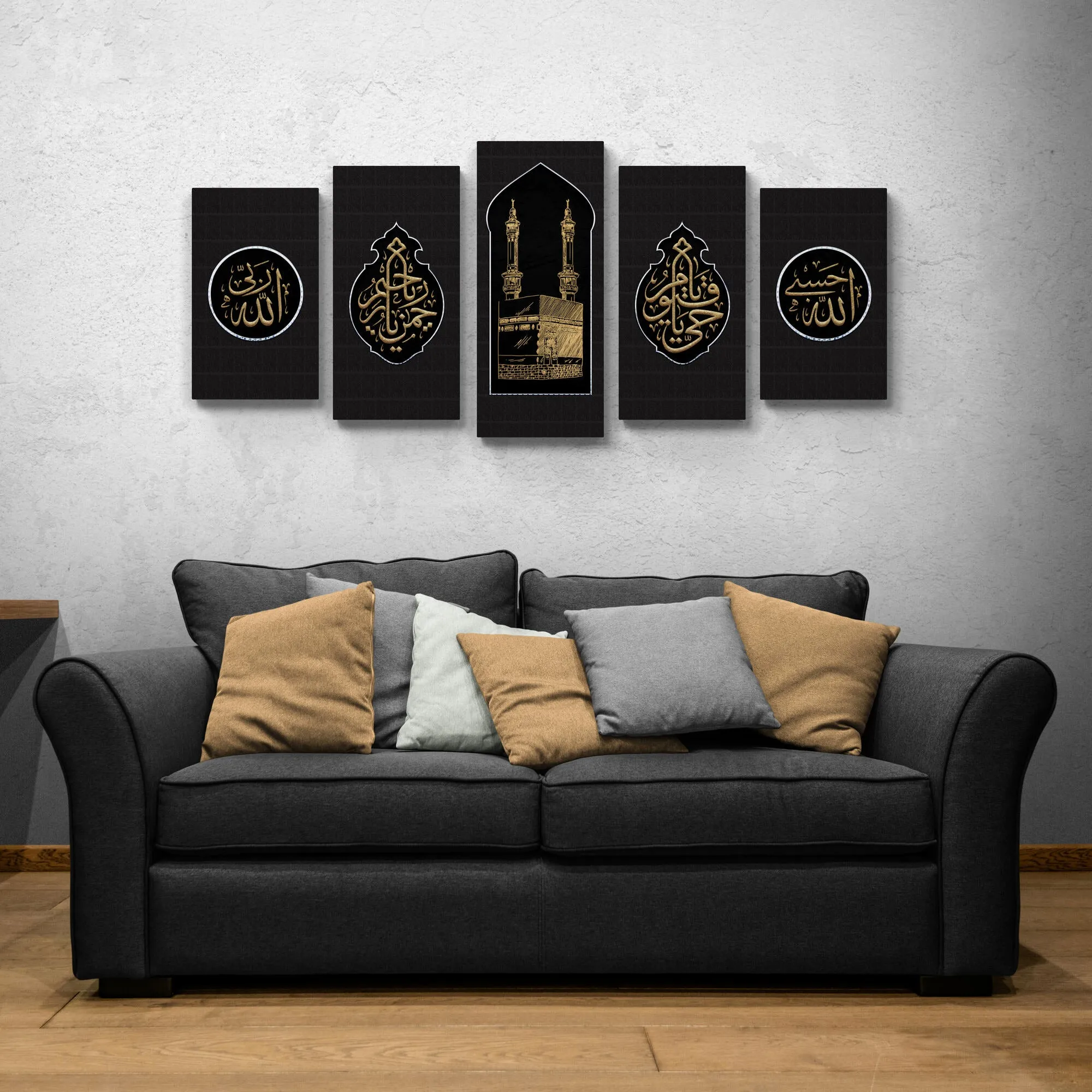 ISLAMIC HOME DECOR-Kiswah of the Kaaba-Makkah-Hajj Artwork-Giclée Fine Art Print