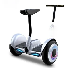 JDOO 10 INCH PRO Hoverboard with Bluetooth Speaker and LED Lights | White