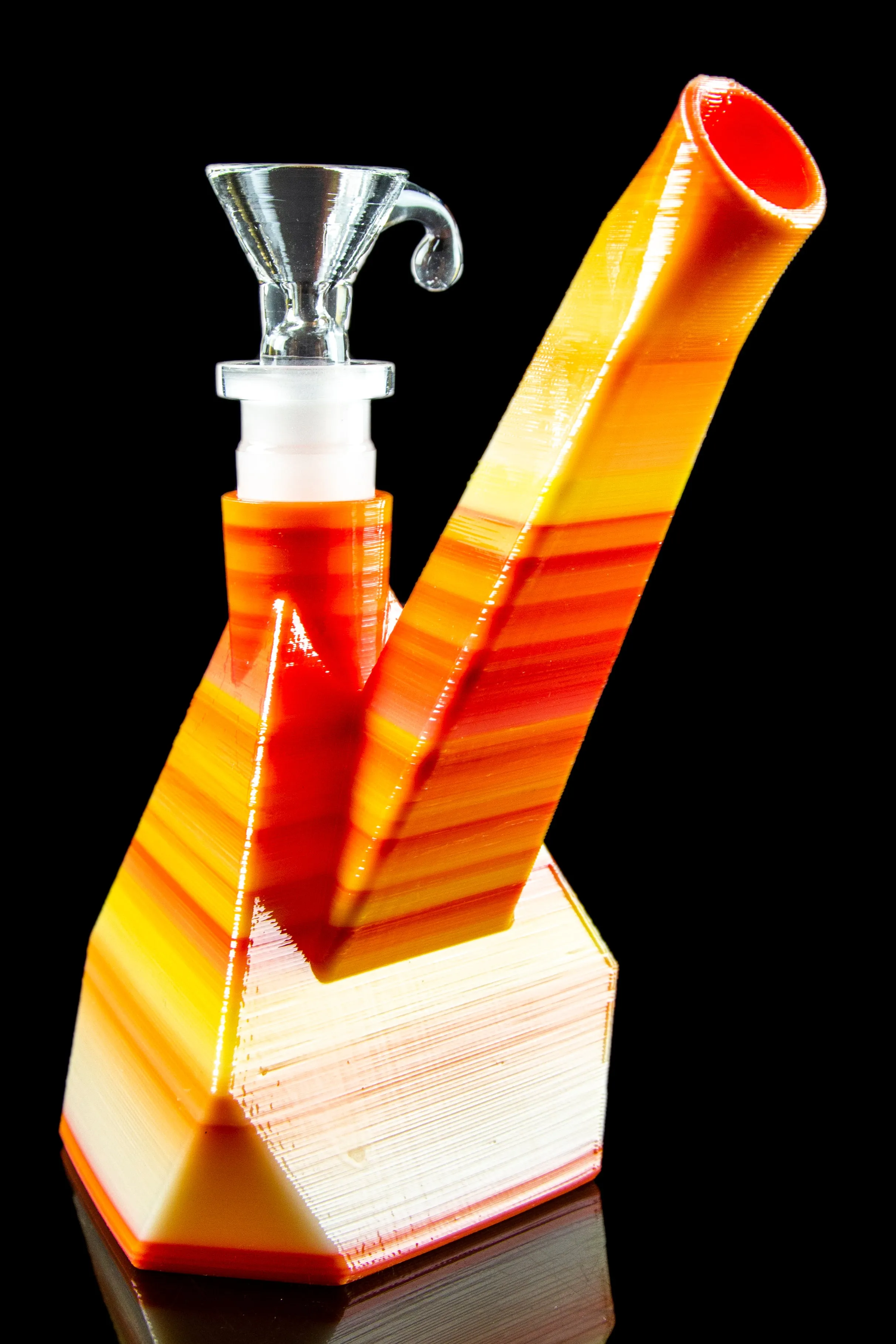 Kayd Mayd "Giza" 3D Printed Geometric Bubbler