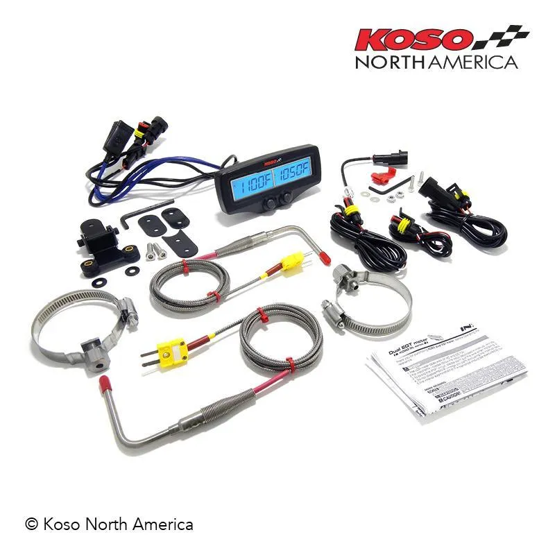Koso Dual EGT Fast Reacting Probe with RPM And Water Temperature