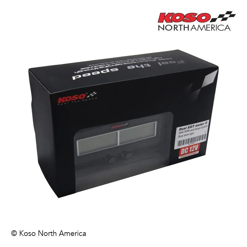 Koso Dual EGT Fast Reacting Probe with RPM And Water Temperature