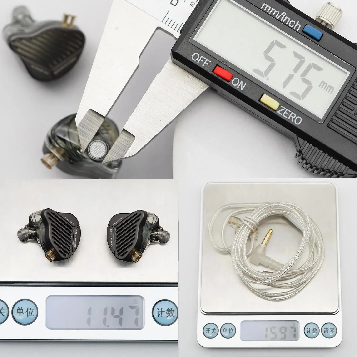 KZ PR1 New Dual-Cavity 13.2 Planar Diaphragm Driver In-Ear Monitors Earphone