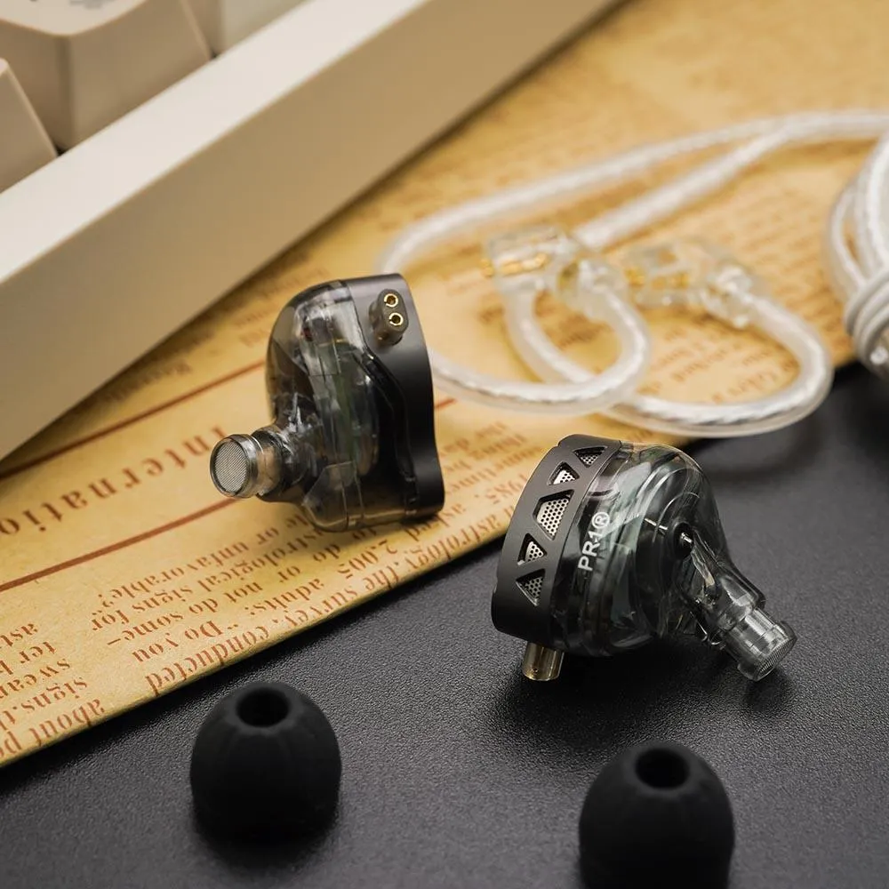 KZ PR1 New Dual-Cavity 13.2 Planar Diaphragm Driver In-Ear Monitors Earphone