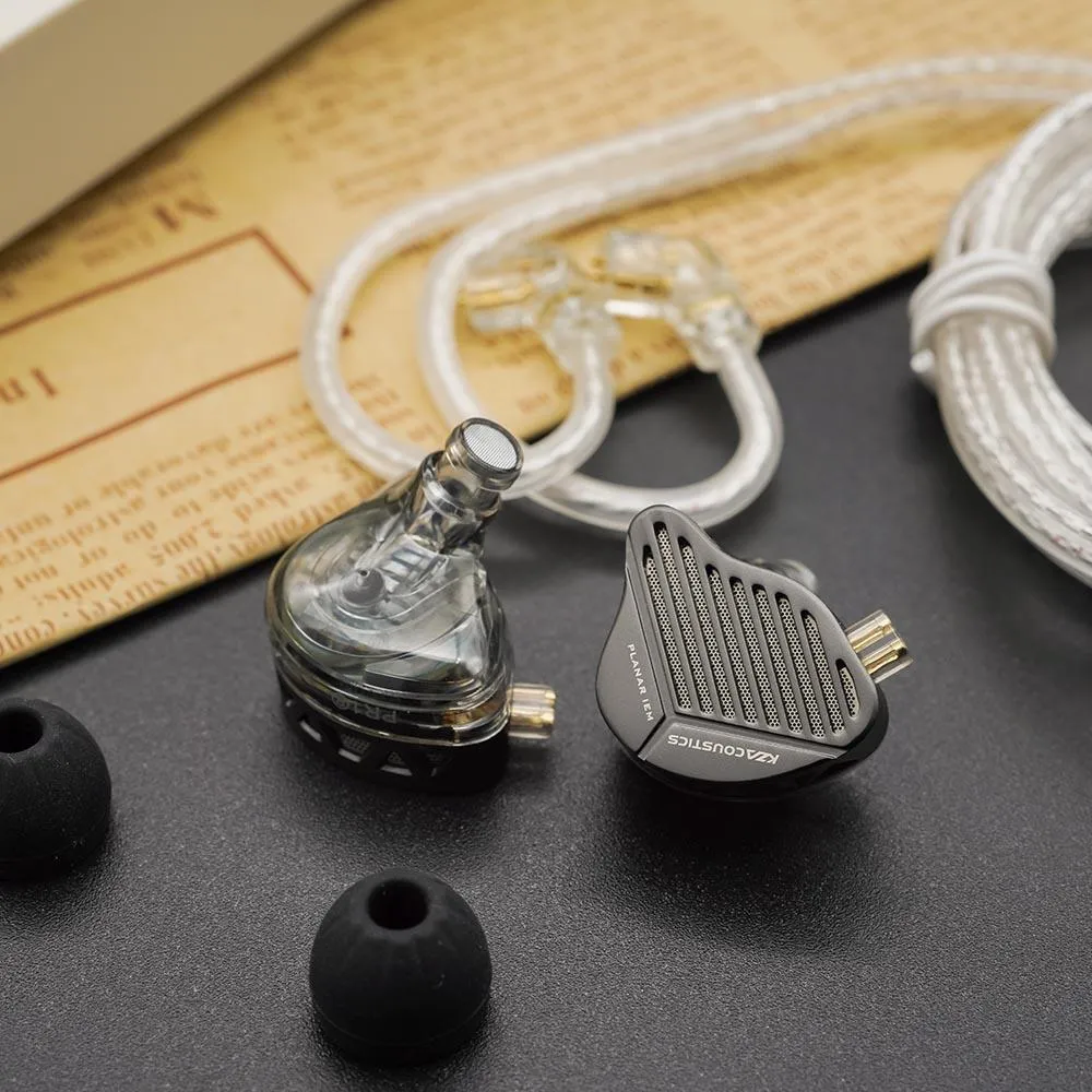 KZ PR1 New Dual-Cavity 13.2 Planar Diaphragm Driver In-Ear Monitors Earphone