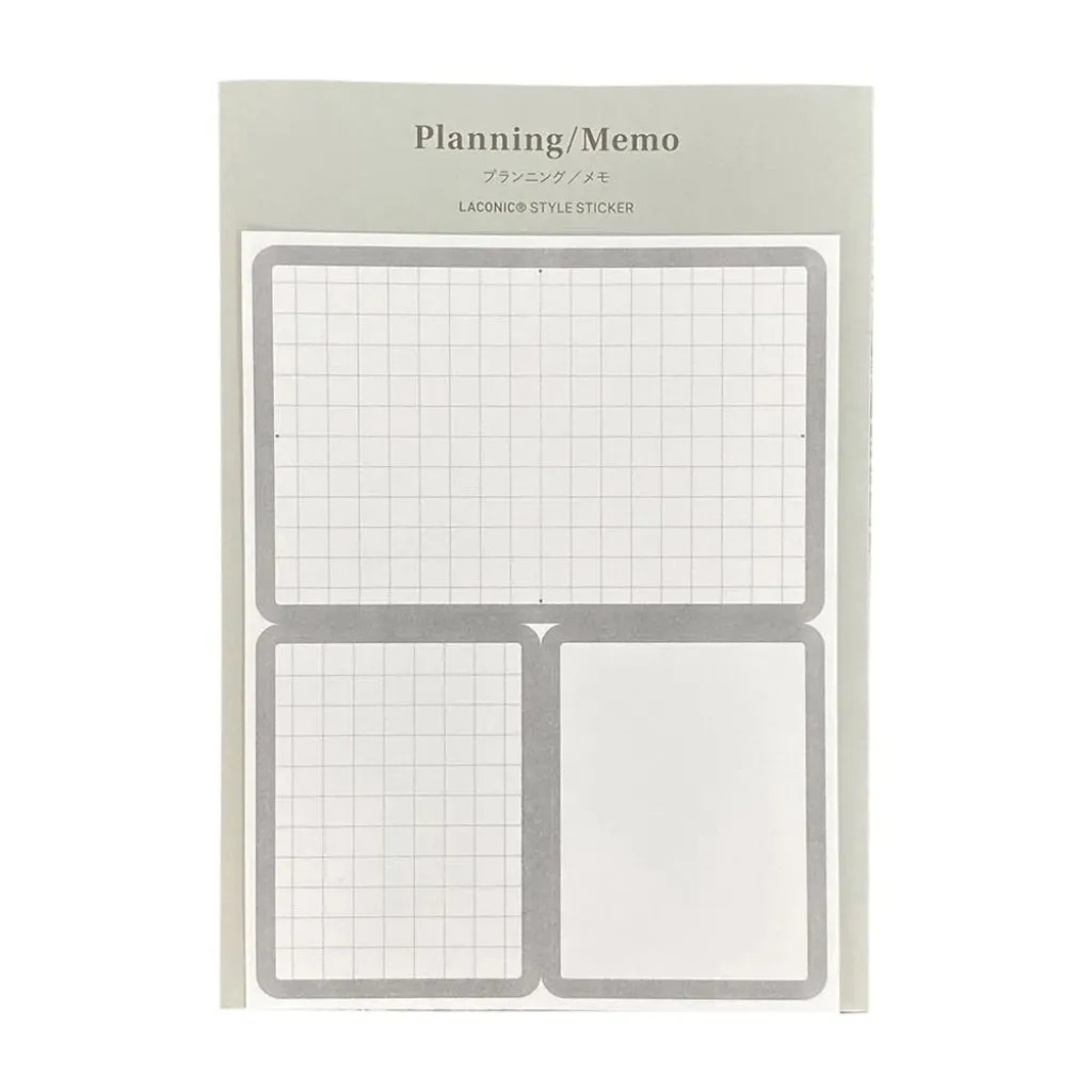 Laconic Style Sticker Planning (12 sheets)