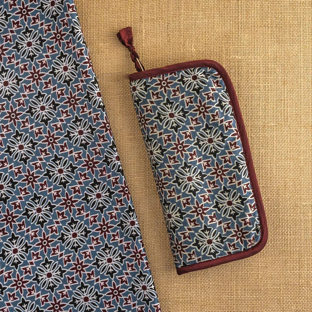 Lantern Moon Needle Case: Double Pointed - Ajrak