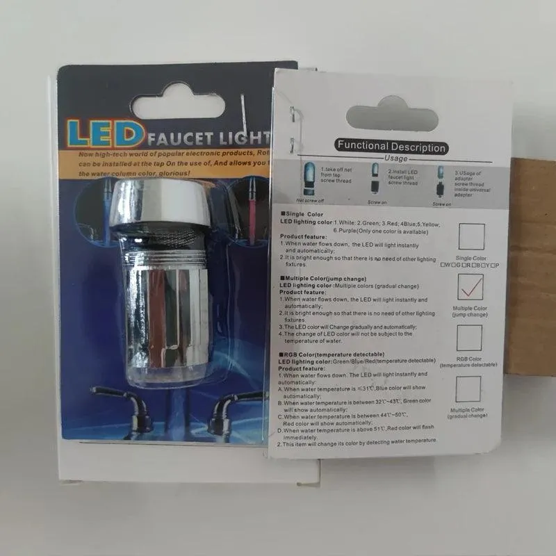 LED Color-Changing Faucet Aerator: Eco-Friendly Water Saver with Temperature Control