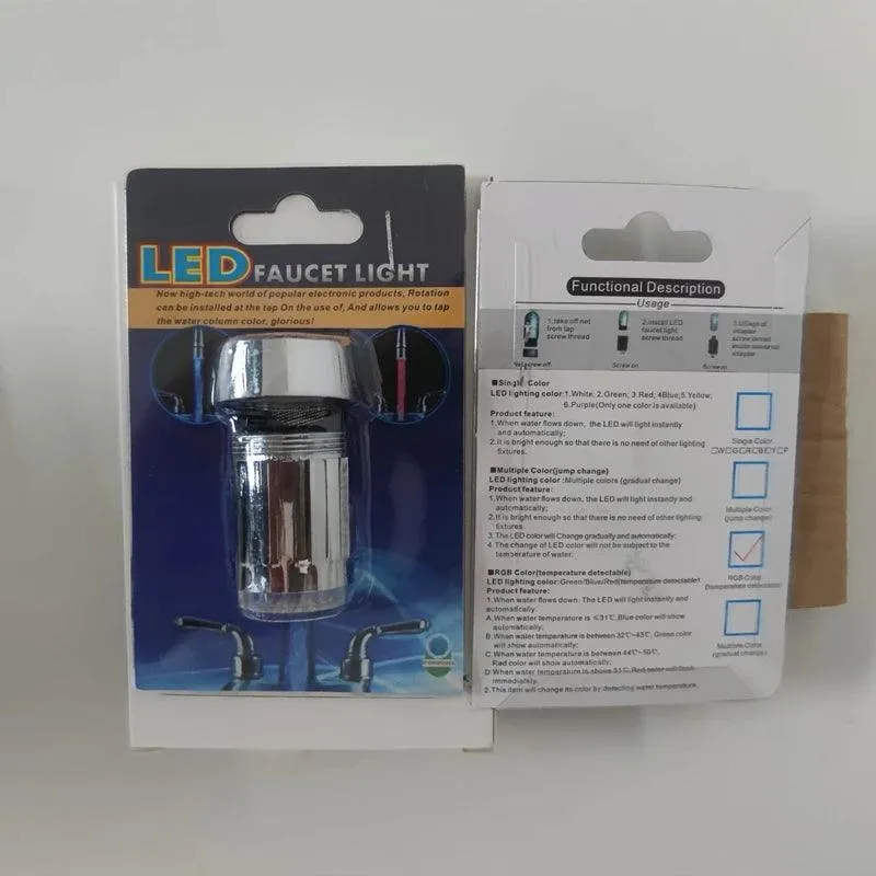 LED Color-Changing Faucet Aerator: Eco-Friendly Water Saver with Temperature Control