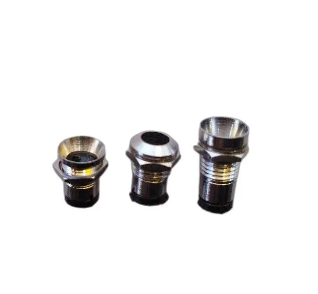 LED Holder Chrome Metal Silver Covered